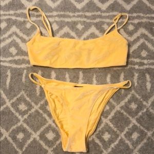 Triangl velvet bikini